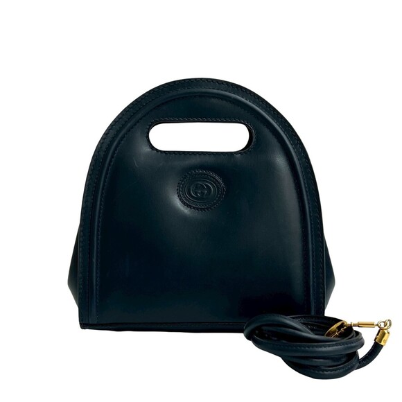 GUCCI Blue Leather Shoulder Bag - Picture 1 of 10